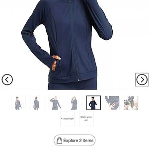 Zip up track jacket